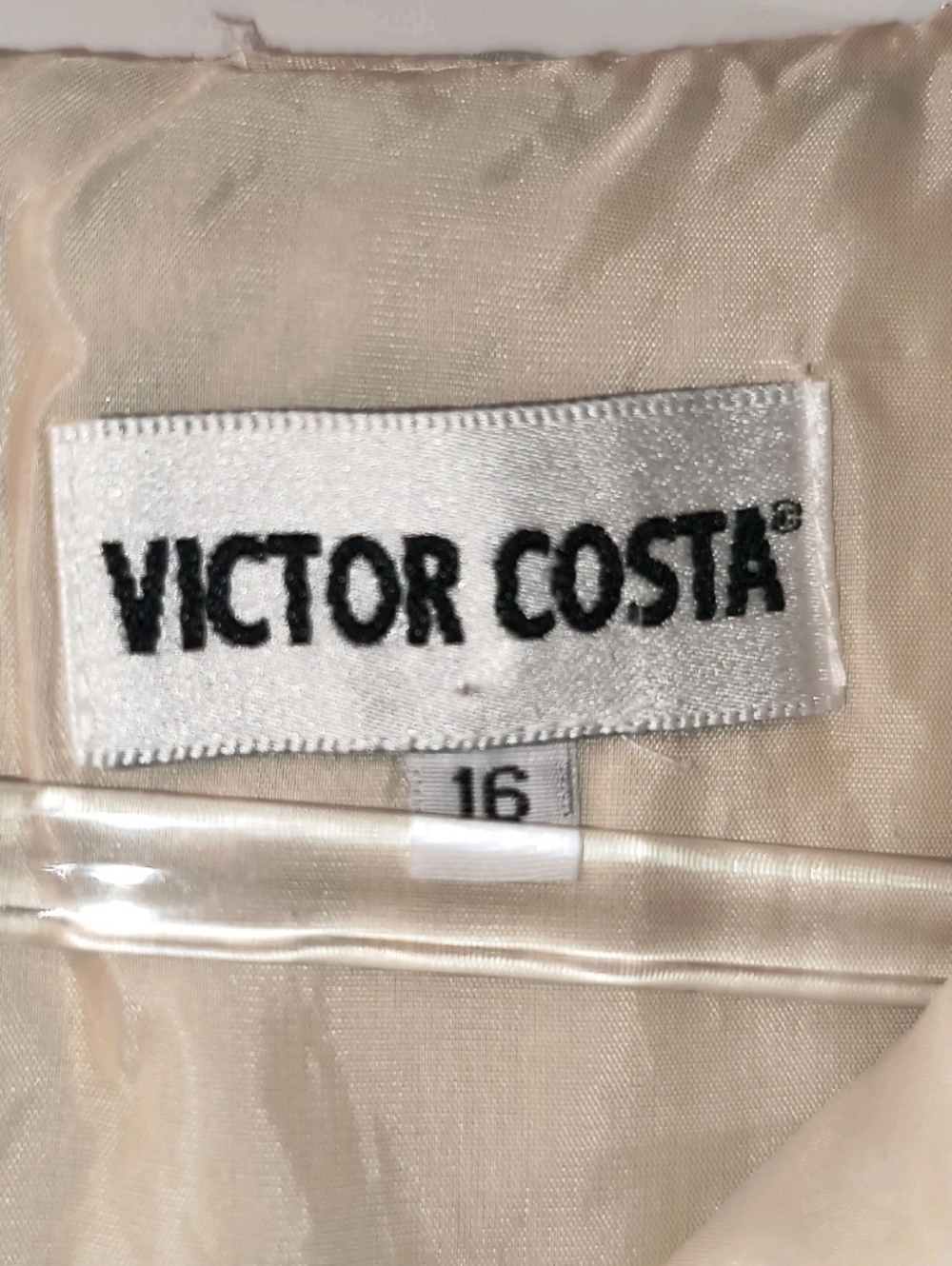Vtg Victor Costa Beaded Gown Sage Green Pleated Chiffon Formal Maxi Size 16 READ - Picture 5 of 13